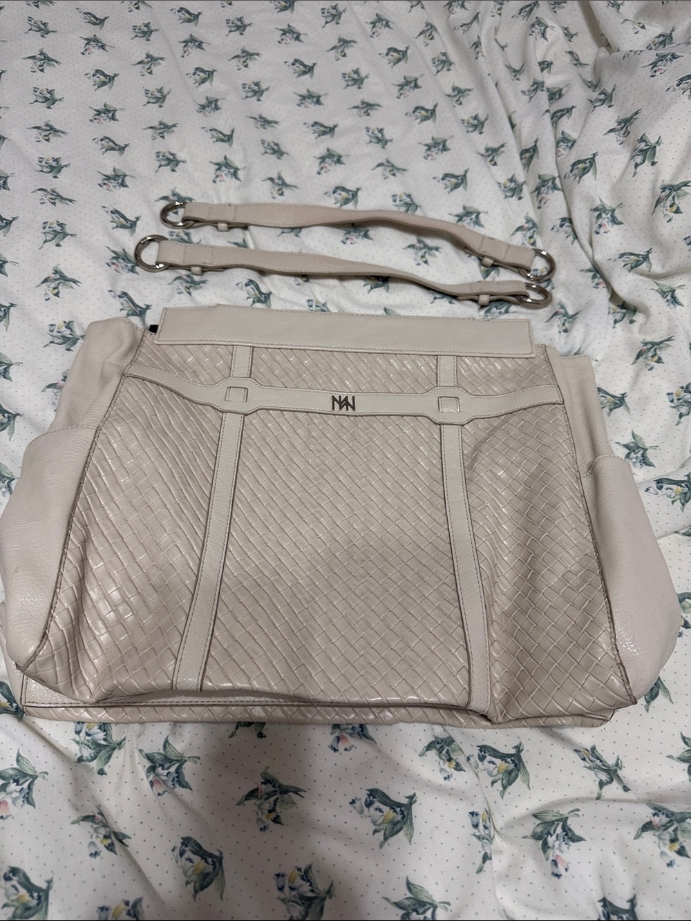 Miche "Fairfield" Interchangeable Prima Shell Cover – Cream Woven Faux Leather